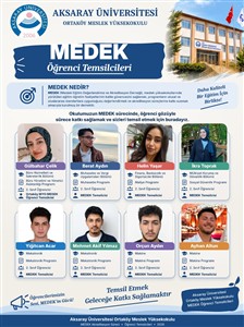 Ortaköy MYO’da MEDEK Öğrenci Temsilcilerimiz Görev Başında!