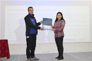 Meslek Yüksekokulumuzda Aksaray AFAD İl Müdürlüğü Eğitmenleri Afetle Mücadele konulu bir eğitim konferansı ve Yangın temalı bir tatbikat gerçekleştirdi