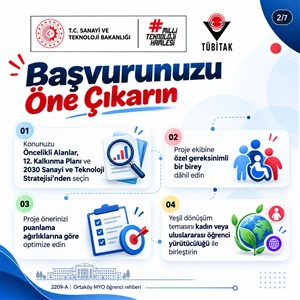 TÜBİTAK 2209-A 2026 Yılı Çağrısı Başvuruya Açıldı