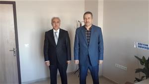 ASÜ İslami İlimler Fakültesi Öğretim Üyesi ve ASÜ Somuncu Baba Araştırma Merkezi Müdürü Doç. Dr. Ramazan ATA, Ortaköy Meslek Yüksekokulu Müdürü Öğr. Gör. Zeynel Abidin KOYUNCU Tarafından, Makamında Ziyaret Edildi