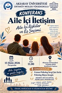 Aile İçi İletişim, Aile İçi İlişkiler ve Eş Seçimi Konferansı