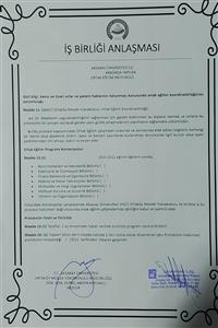 ASÜ Ortaköy Meslek Yüksekokulu Müdürlüğü ve Serbest Muhasebeci Mali Müşavir Sayın Süleyman LAL,  Sayın Ziya ÖZKULLUK ve Sayın Ahmet KOYUNCU Arasında Ortak Eğitim Programı Hakkında Protokol İmzalandı