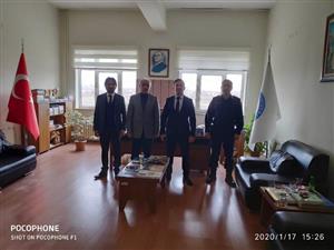 İlçe Kaymakamı Sayın Fatih GÖRMÜŞ,  Belediye Başkanı Ali Rıza ÖZDEMİR ve İlçe Jandarma Komutanı J. Teğm. Veli AKTAŞ Yüksekokulumuzu Ziyaret Ettiler 